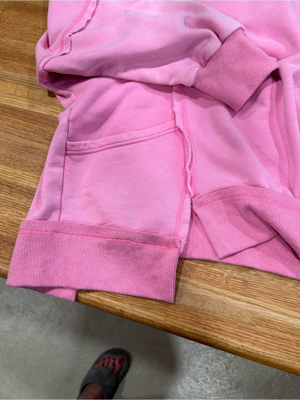 Blue Velvet V-Neck Sweatshirt - Large - Picture 4 of 12